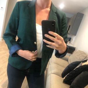 JCREW - GREEN BLAZER SIZE 8